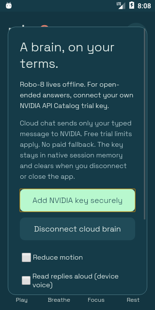 الإعدادات: نافذة المفتاح الخاصة لاتصال NVIDIA الاختياري ومفتاح «تقليل الحركة» ومفتاح القراءة بصوت عالٍ.