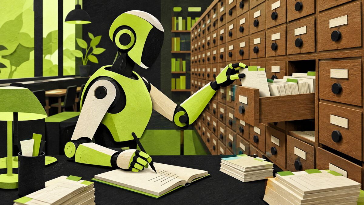 AI-generated illustration: When search learns to remember its own work
