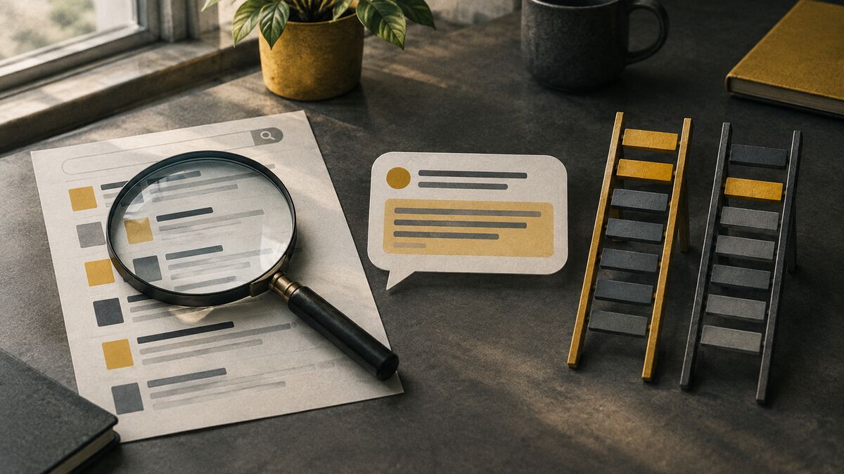 AI-generated illustration: Linker review: a score is a diagnostic, and the live audit failed