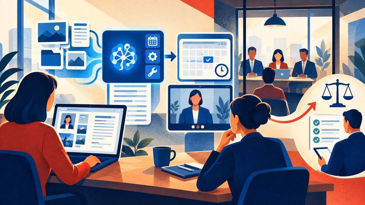 AI-generated illustration: GLM-5.3-Flash at the HR desk: the interview slot that almost became a hiring decision