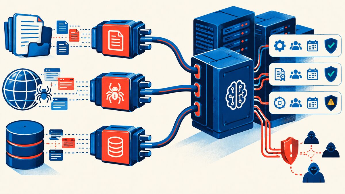 AI-generated illustration: AI Extensions: docs, crawlers and databases are different trust decisions