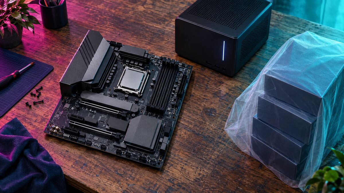 AI-generated illustration: PC Builders: NVIDIA RTX Spark lands October 7, and a Nova Lake table leaks
